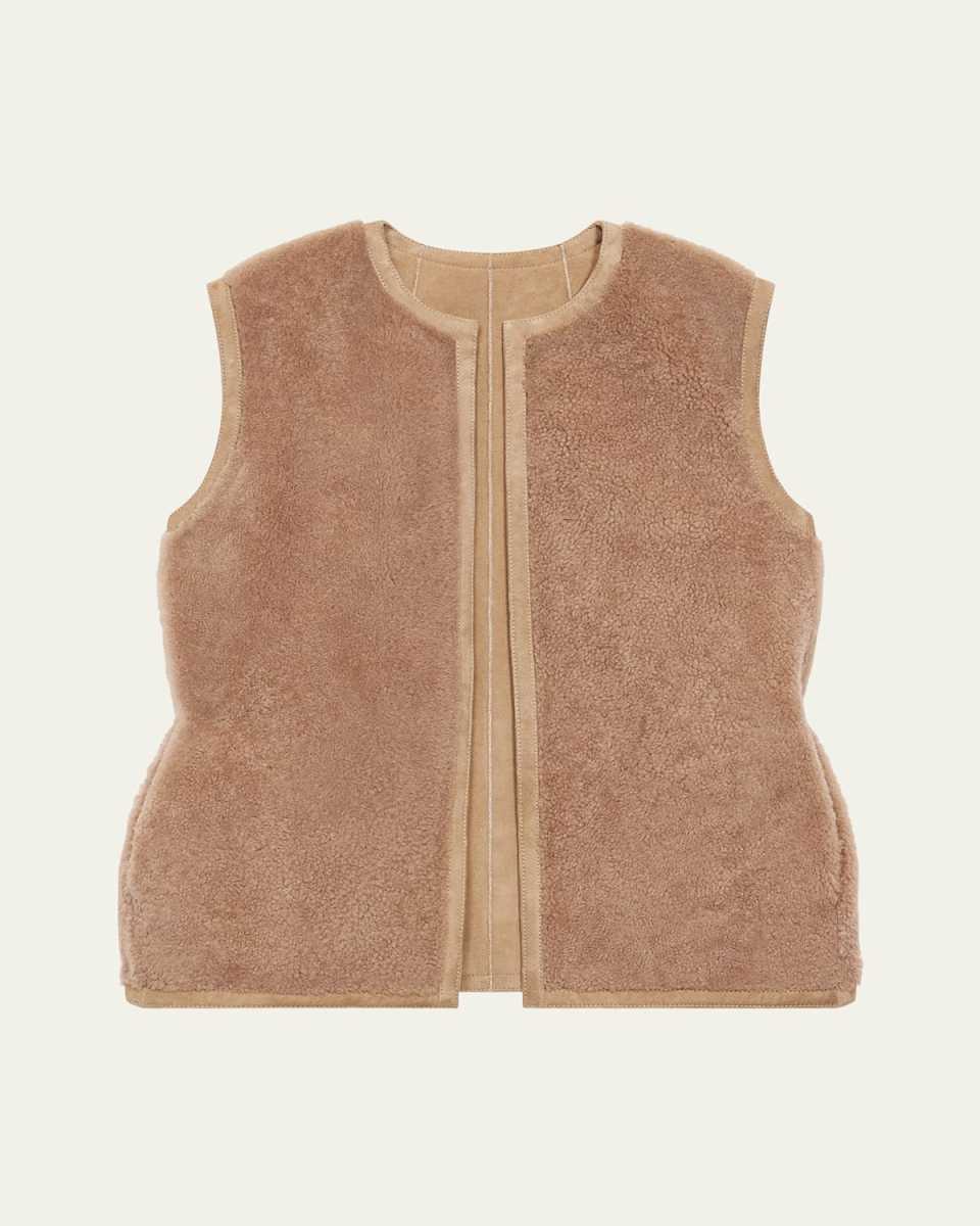 Clean Shearling Vest